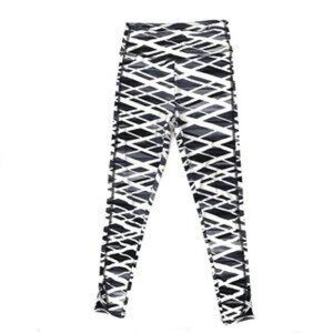 2/$15 Athletic collection-  black & white‎ striped design pants Size S